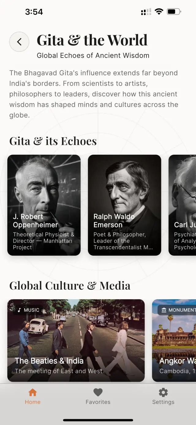 The Gita Project Global Influence